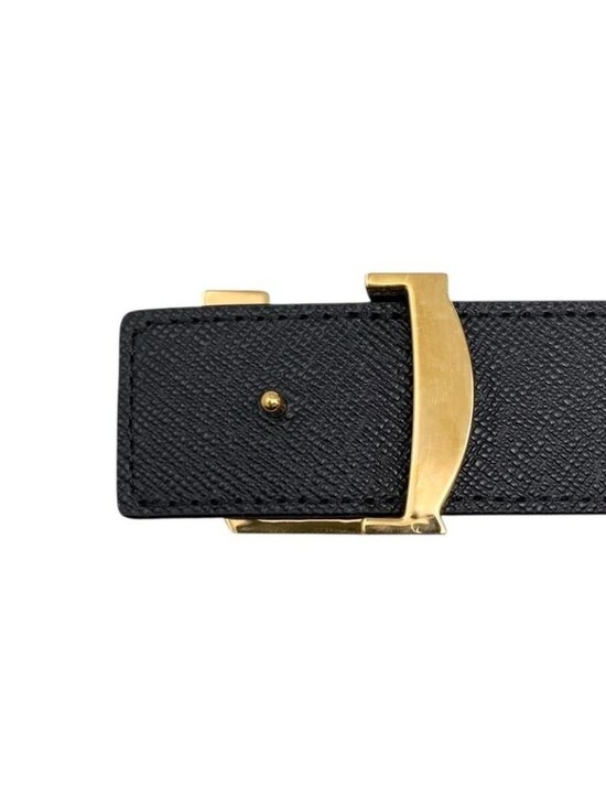 Louis Vuitton Belt Sainteur Initial M9453 Monogram Brown Black Gold Hardware main image 6